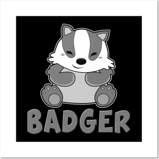 Little Cute Baby Badger Posters and Art